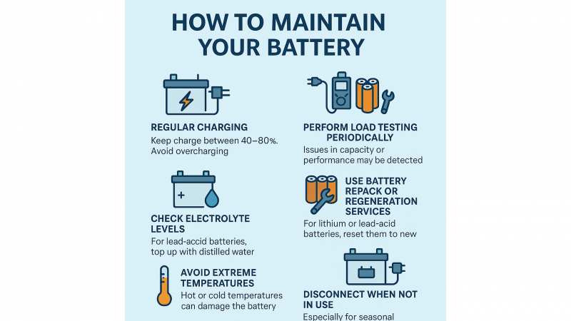 🔋 How to Maintain Your Battery for Long Life and Peak Performance